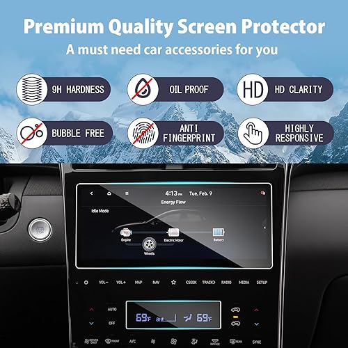 Miniatura 3 de ZCLINKO Protector de pantalla para Hyundai Tucson 2022 2023 2024 (LimitedN LineSELXRT) 10.25 pulgadas 2024 Tucson Accesorios Protector de pantalla