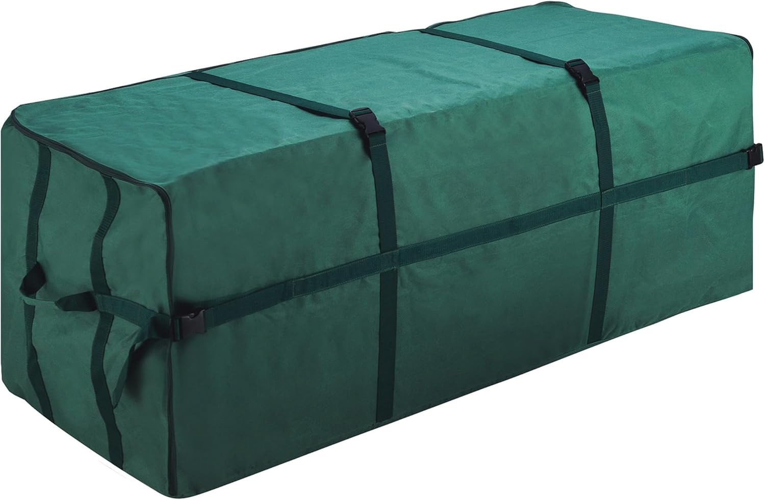 Storage Bag - Large Capacity Storage Bags with Binding Straps for Outdoor Cushion Storage or Clothes Storage - Moving Supplies by Pure Garden (Green)