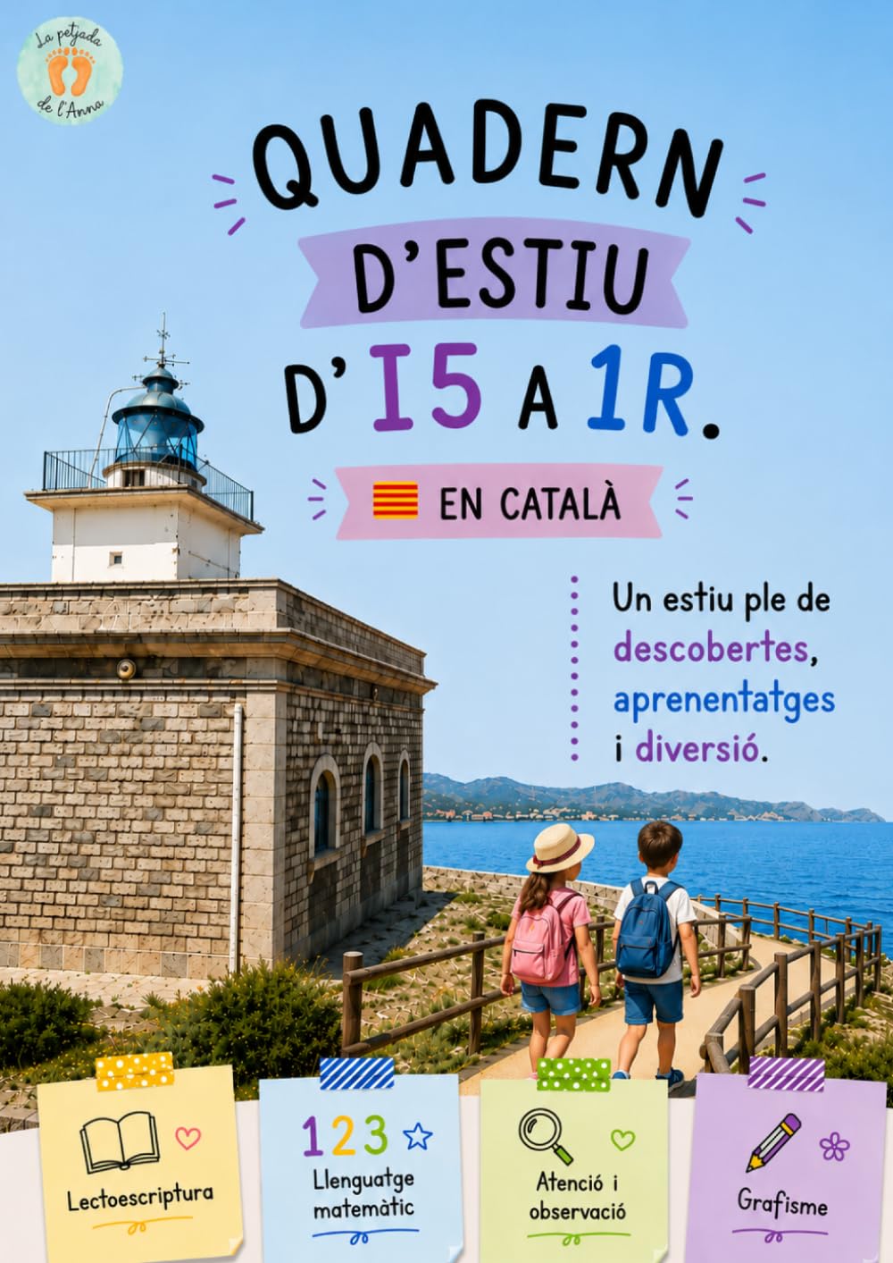 QUADERN D'ESTIU I5 A 1R en català: Un estiu ple de descobertes, aprenentatges i diversió.