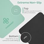 Overmont TPE Yoga Mat 1/3" Extra Thick Exercise Mat Non-Slip Workout Mat High Density Anti-Tear Pilates Mat for Stretching Fitness Home Gym, 72"x24"