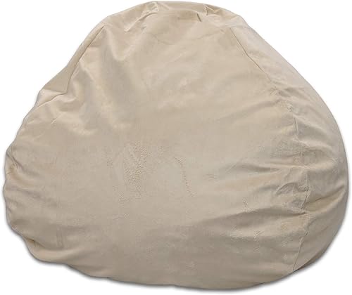 Miniatura 8 de Pillowtex Puf de espuma viscoelástica de calidad para niños, bolsas de 3 pies con funda extraíble lavable Chocolate,Fresno,Rosa (Dusty