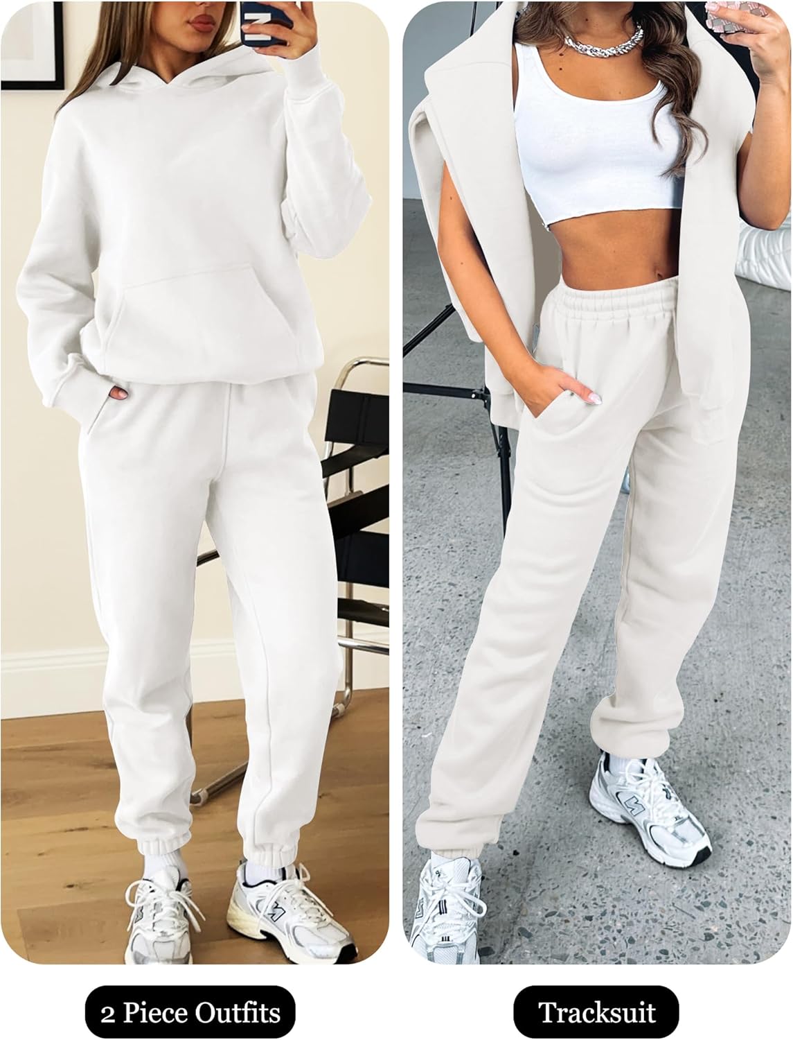 ANRABESS Womens 2 Piece Outfits Lounge Hoodie Oversized Sweatshirt Jogger Sweatpants Y2K Tracksuit Sweatsuit Set Fall Clothes - Image 6