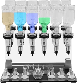 Perfume Dispenser Manual, 12 Bottles Manual Perfume Dispenser Set, Perfume Liquid Filling Machine Transfer Tools for Perfume Store Studio Bar