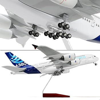 Amazon.co.jp: QIYUMOKE A380 プロトタイプ 1/160 大型飛行機モデル