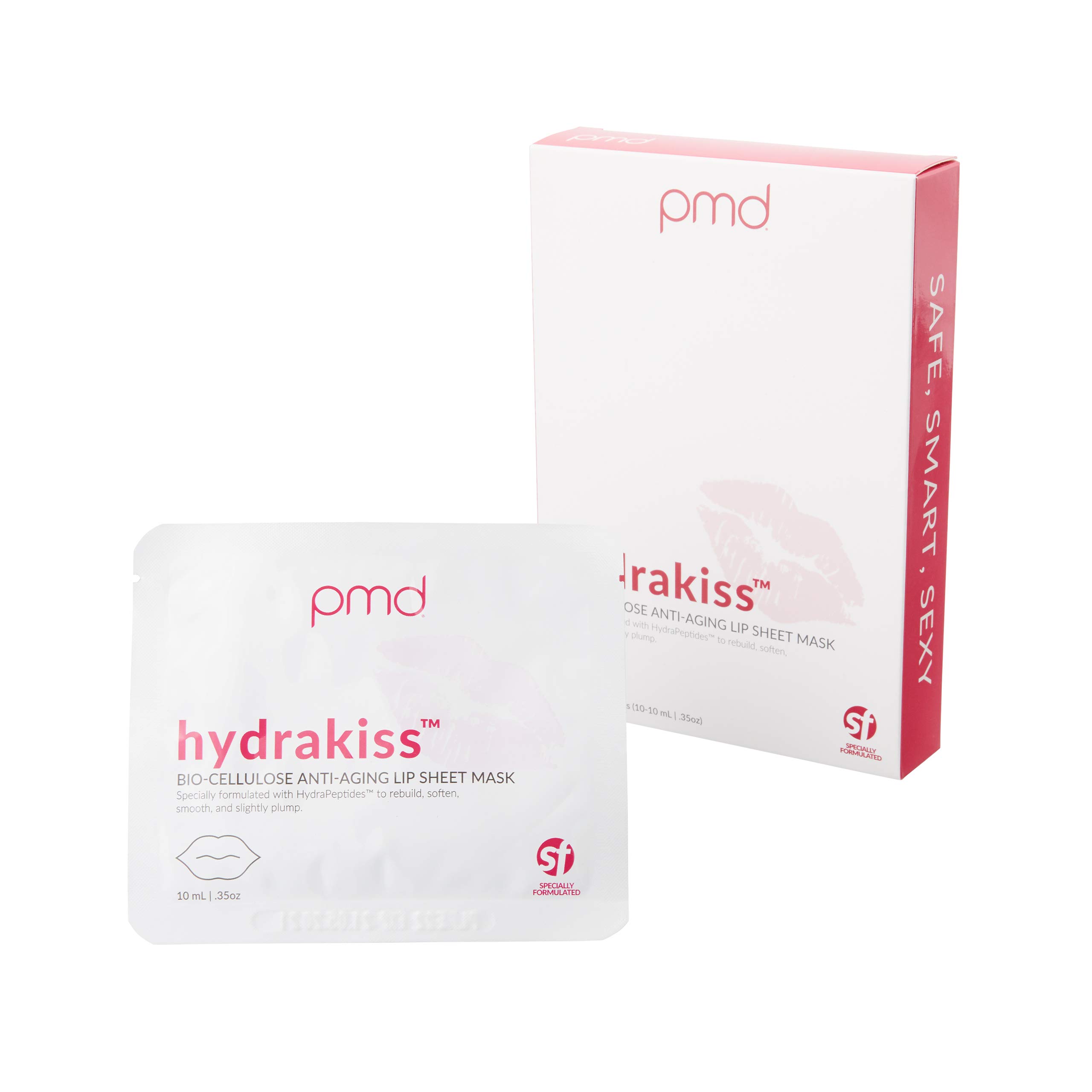 Hydrakiss Bio-Cellulose Anti-Aging Lip Sheet Mask, 10 Count (Pack of 1)