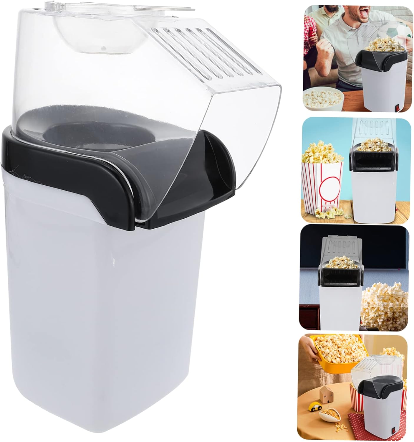 110V Automatic Small Popcorn Maker Machine ABS Material Home Use for Movie Evenings Easy to Operate Compact Design