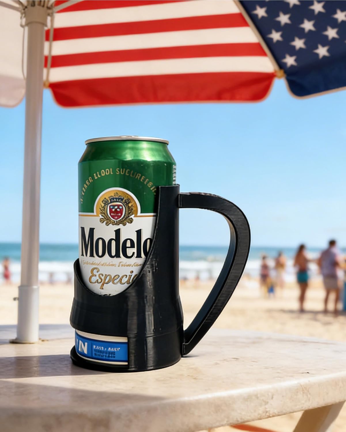 Reusable Can Grip with Handle for 12 Oz Slim Cans,Drink Holder for Beer & Beverages, ZYN Compatible Base