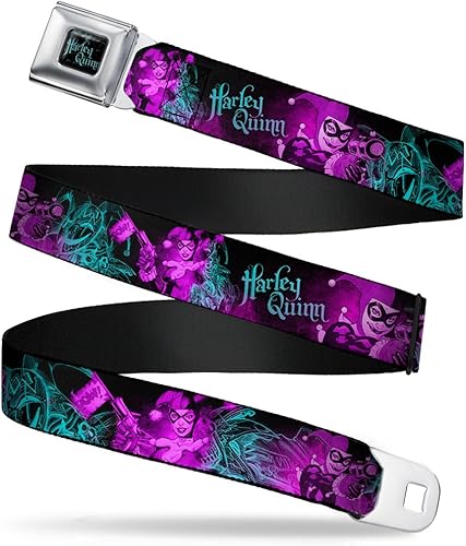 Buckle-Down Cinturón de seguridad para hombre Harley Quinn Wjk047