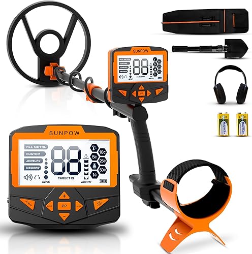 SUNPOW OTMD09 - Detector de metales para adultos, resistente al agua, de mayor precisión, 5 modos, detector de metales dorados con fuerte