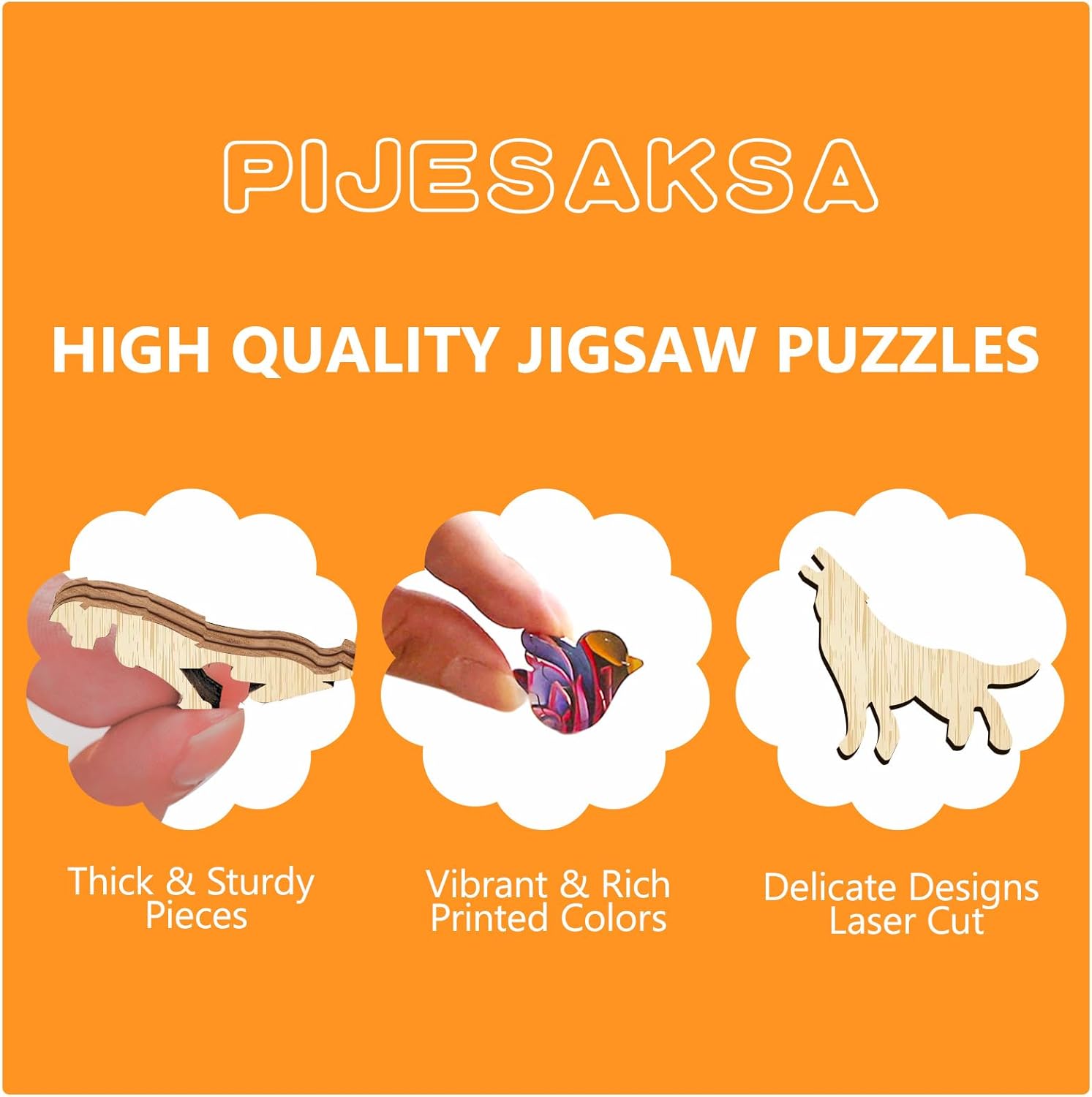 Wooden Puzzles for Adults, Fox Mushroom House Wooden Jigsaw Puzzle for Adults, Wood Puzzles Adult, Unique Animal Shape, Presents for Friends, Wall Art Home Decor (L-12.6 * 13.4in - 286 pcs)