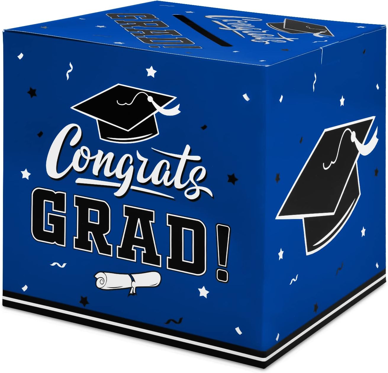 Gatherfun Graduation Decorations 2026 Graduation Box Graduation Card Box for Graduation Gift Graduation Party Favors Decor Party Supplies Blue