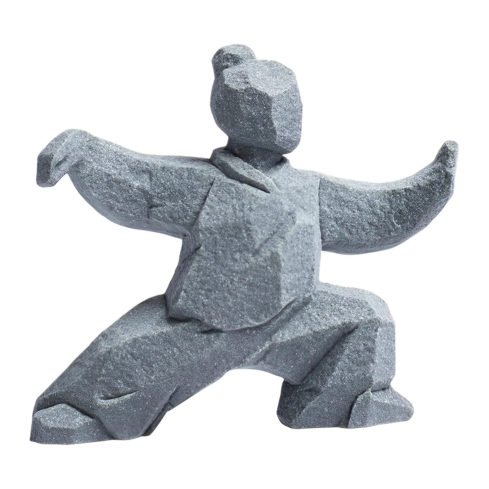 Tai Chi Statue, Yin Yang Figurine for Home Decor, Meditation Zen Sculpture, Feng Shui Gift, Handcrafted Sandstone Artwork for Office Bookshelf Desktop Decor (Style A)