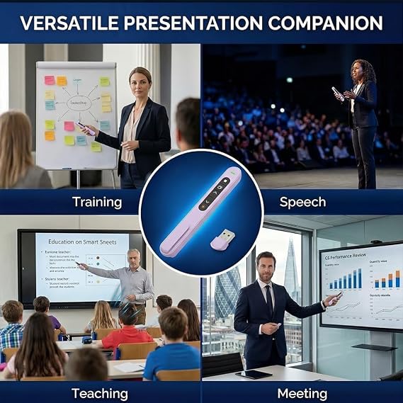 Presentation Clicker for PowerPoint, Wireless Slide Clicker USB