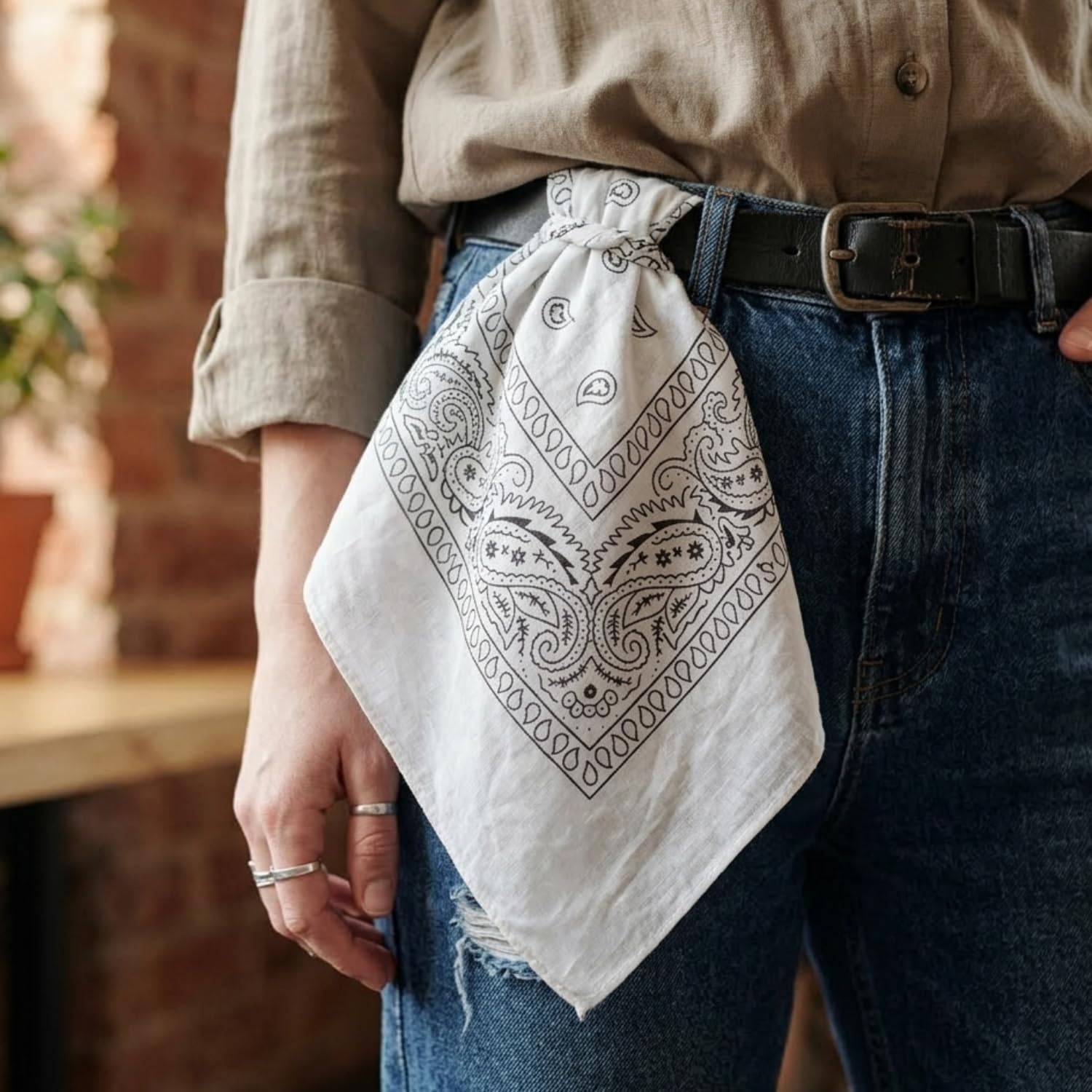 EUROXANTY Bandana 100% de algodón, Bandana con estampado Paisley, Pañuelo para hombre y mujer, Pañuelo para la cabeza, Unisex, 53 x 53 cm, 20 Colores Exclusivos