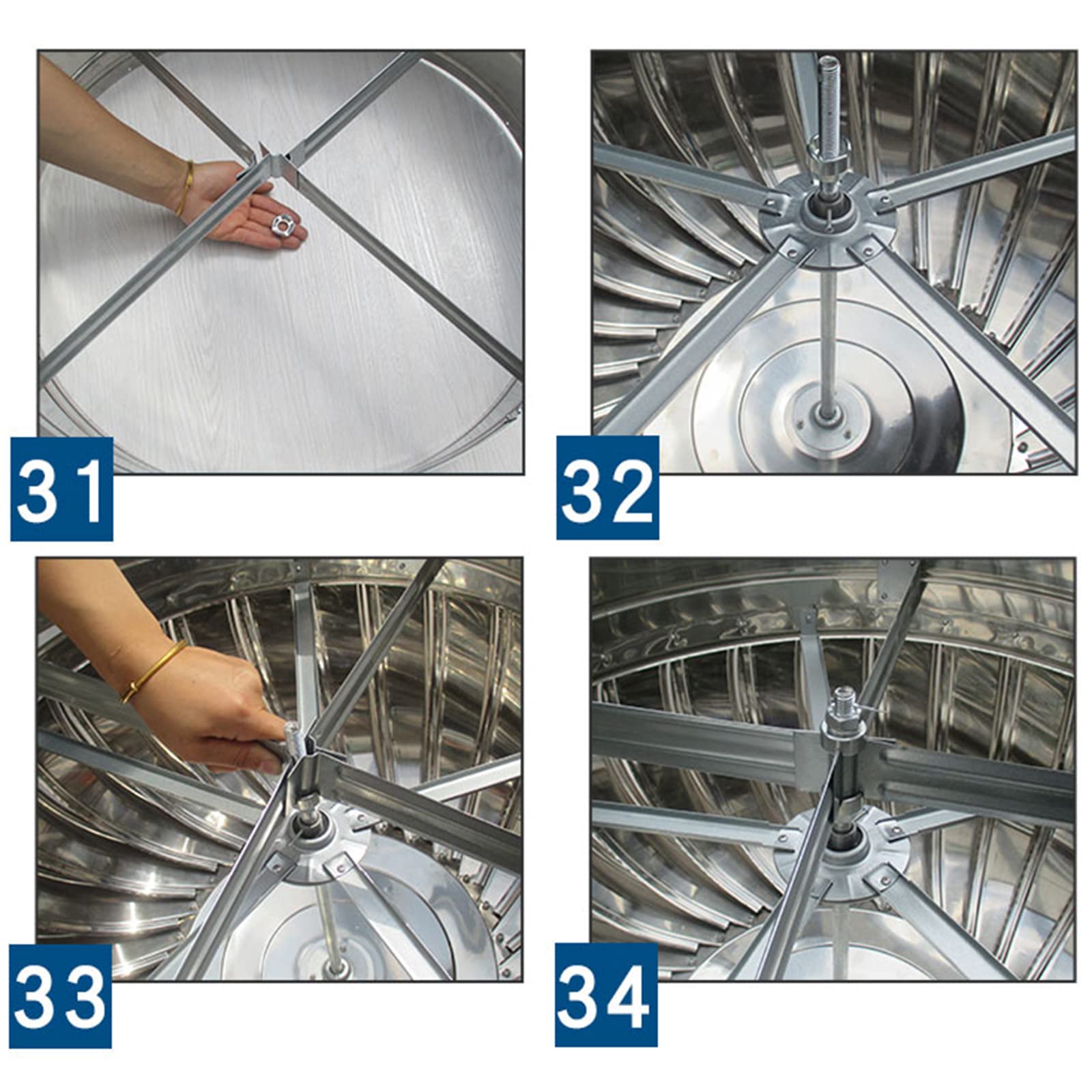 Sombrerete Giratorio de Acero Inoxidable de Alta eficiencia energética con Base en Forma de C, Que Proporciona una solución de ventilación antirretorno Adecuada para Rejillas de ventilación