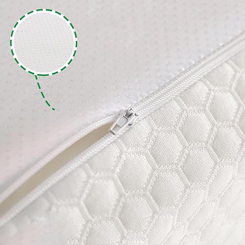 Miniatura 8 de Gel Memory Foam Mattress Topper,White Cooling Mattress Topper Queen Size,Adjustable Cooling Mattress Pad,Bed Topper with Removable Breathable