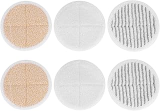 Yuikome 6 Pack Mop Cleaning Pad Kit Replacement Pads for Spinwave 2039A 2124
