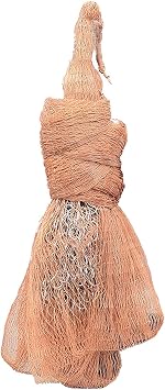 Lawaia Hand Throwing Fish Net with Chain Fishing Cast Nets Landing Net Weight Monofilament Small Mesh 2.5-5M High