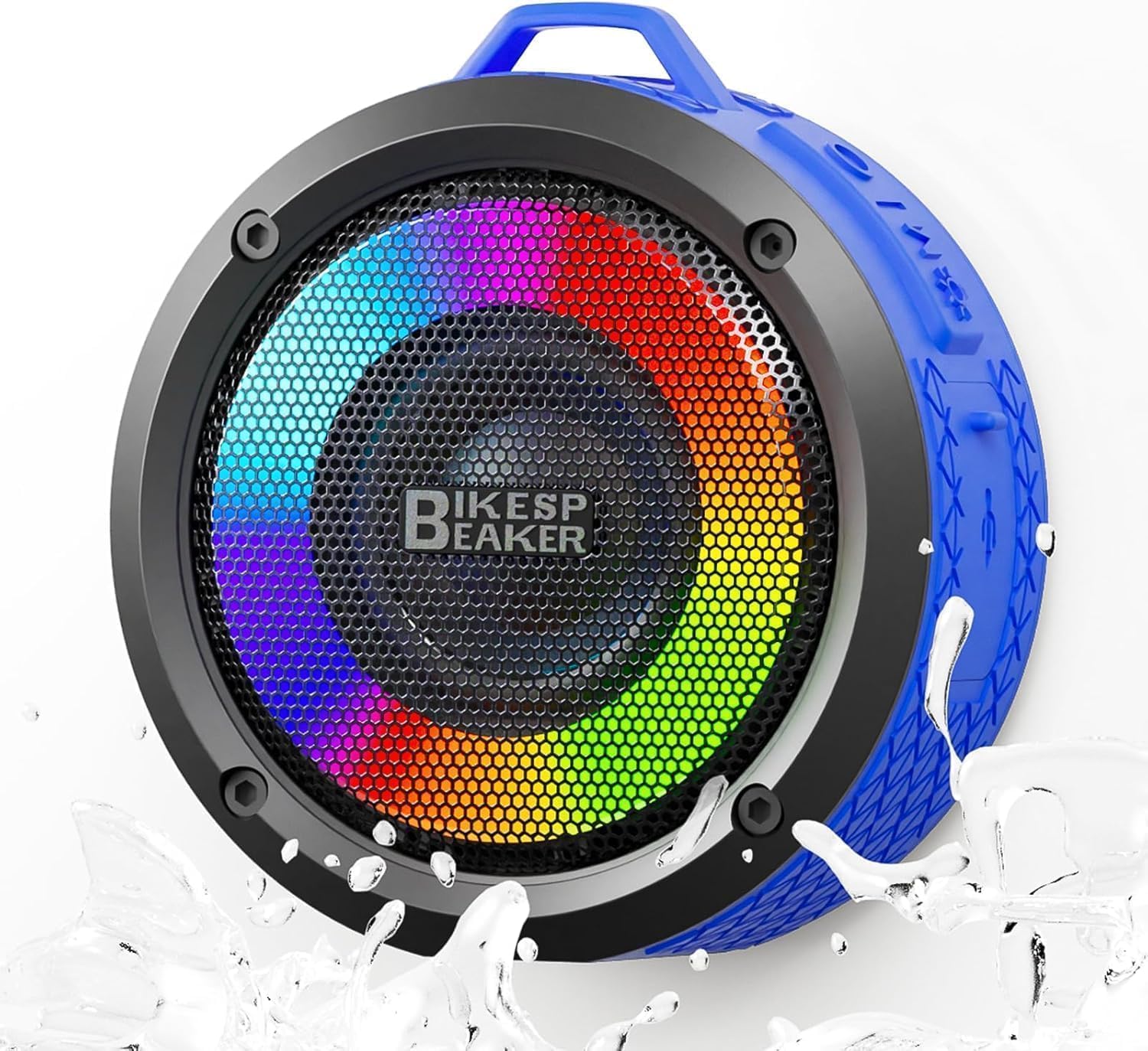 Bluetooth Shower Speaker Upgraded Portable Shower Speakers Wireless Bluetooth 5 4 IP7 Waterproof Speakers with LED Lights 12H