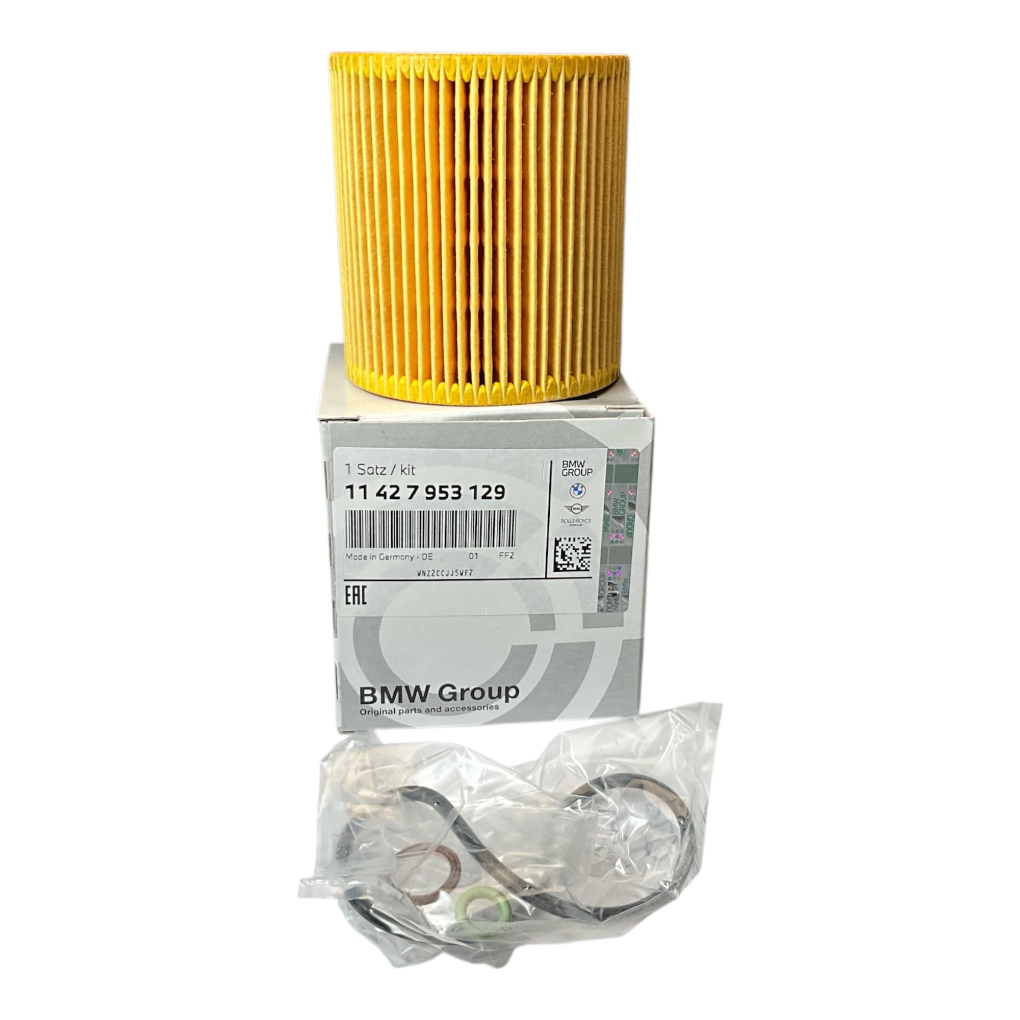 BMW Genuine Oil Filter Element Set Fits E81 E82 E87 E87 LCI E88 F20 11427953129