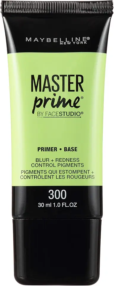 Maybelline Face Studio Master Prime Face Primer Makeup Base, Blur + Redness Control, 1 Count