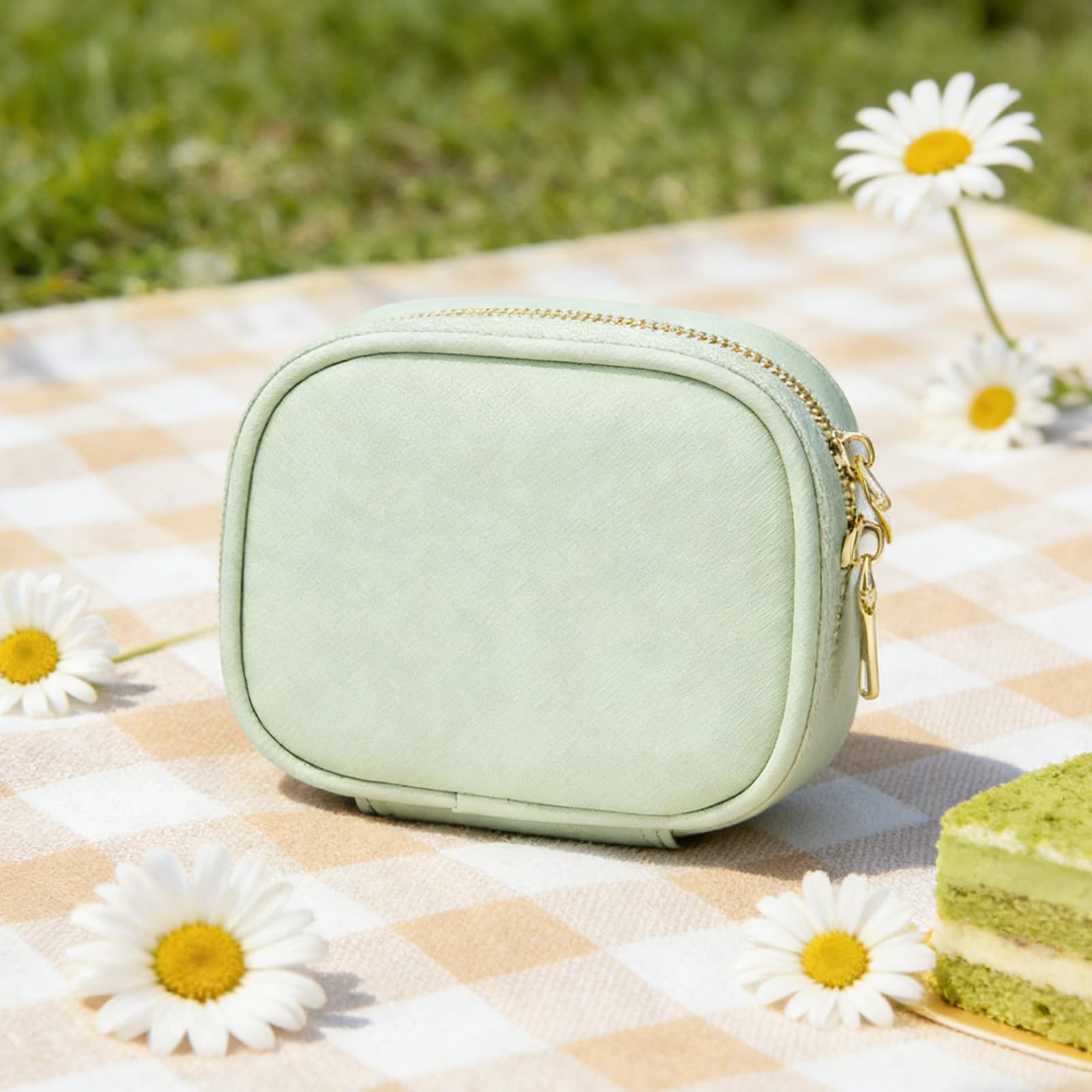 Borsa per trucco con specchio LED Borsa per organizer cosmetici portatile Custodia per trucco impermeabile borsa da toilette Donna cosmetico