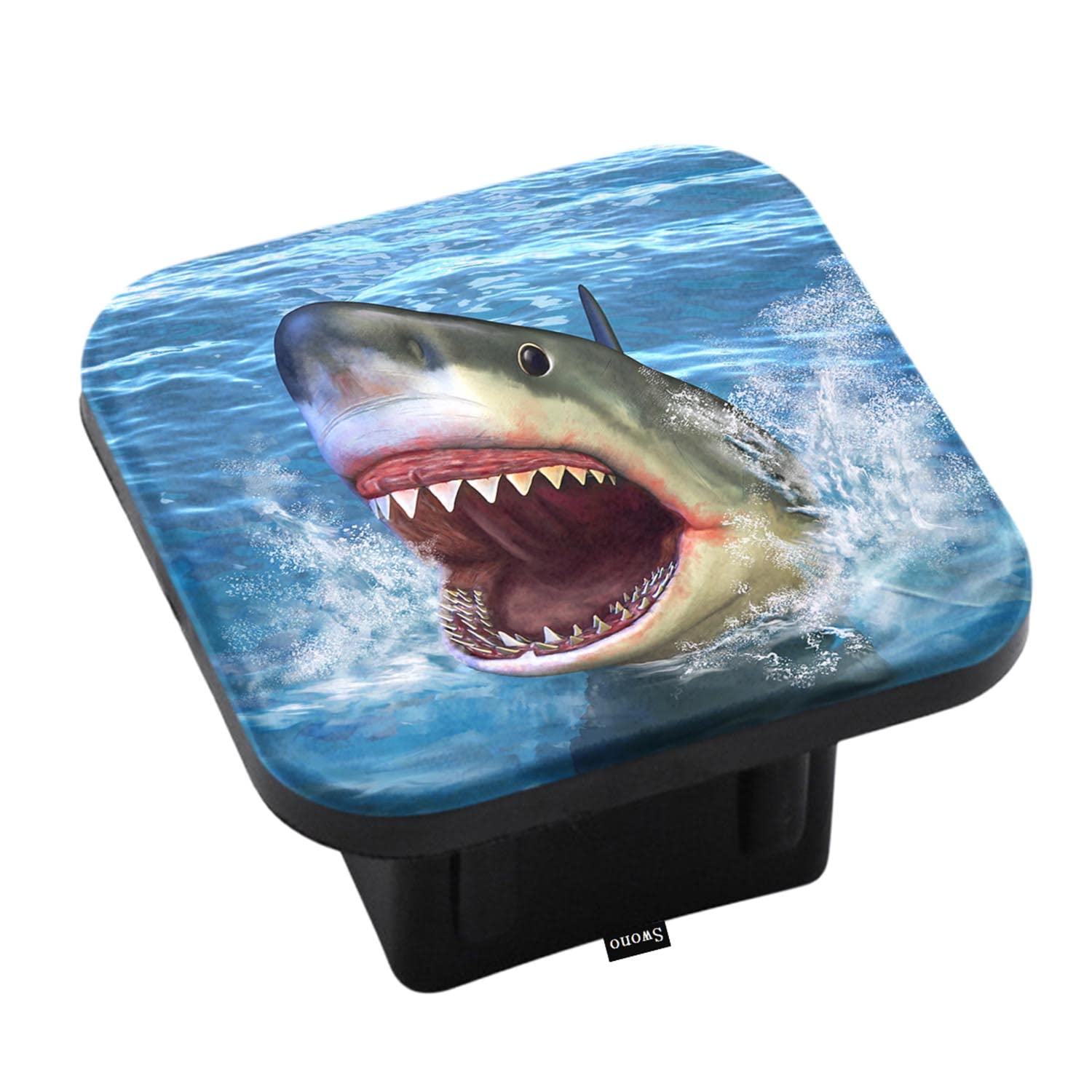 Aazon.co: Swono Shark Trailer Hitch Tube Cover Plug Cap, Ocean Sea...