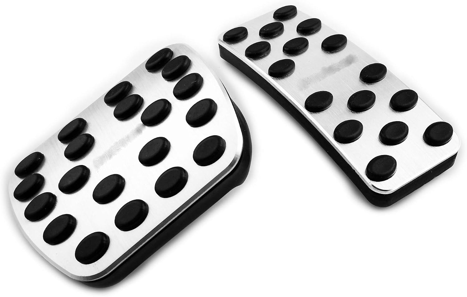 2PCS No Drill Aluminum Alloy Car Fuel Accelerator Brake Pedal Covers for A B CLA GLA ML GLE Class 2016-2017
