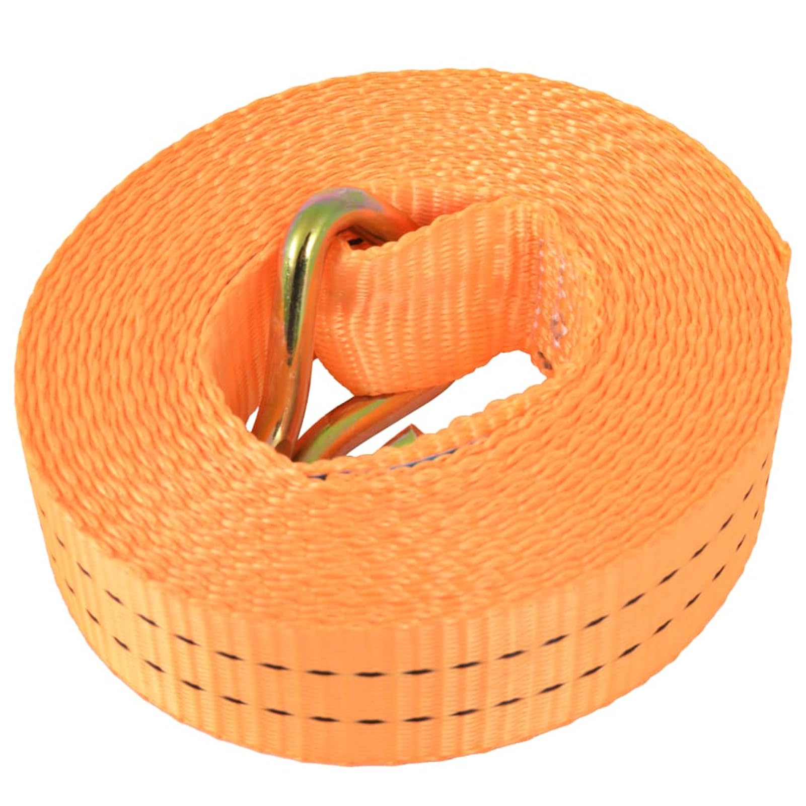 Ratschen-Spanngurte 4 STK. 1 t 6 m × 38 mm orange Polyester EN-12195-2 | Zurrkraft je 1 t, robustes Polyester, EN-12195-2-zertifiziert, mit J-Haken