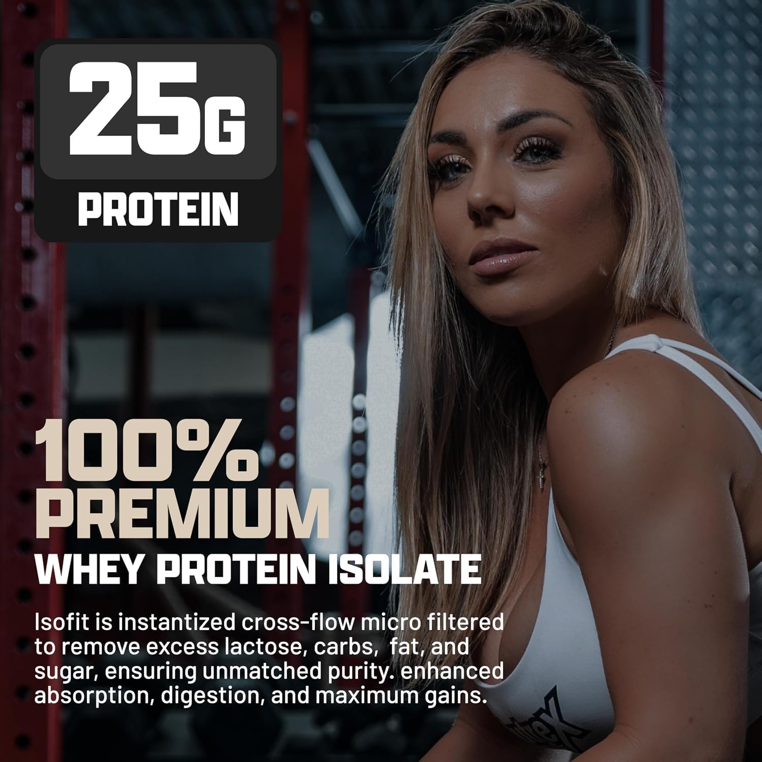 Nutrex Research IsoFit Whey Protein Powder Instantized 100% Whey Protein Isolate (30 Servings (Pack of 1), Vanilla Bean Ice Cream) — Amazon image 4