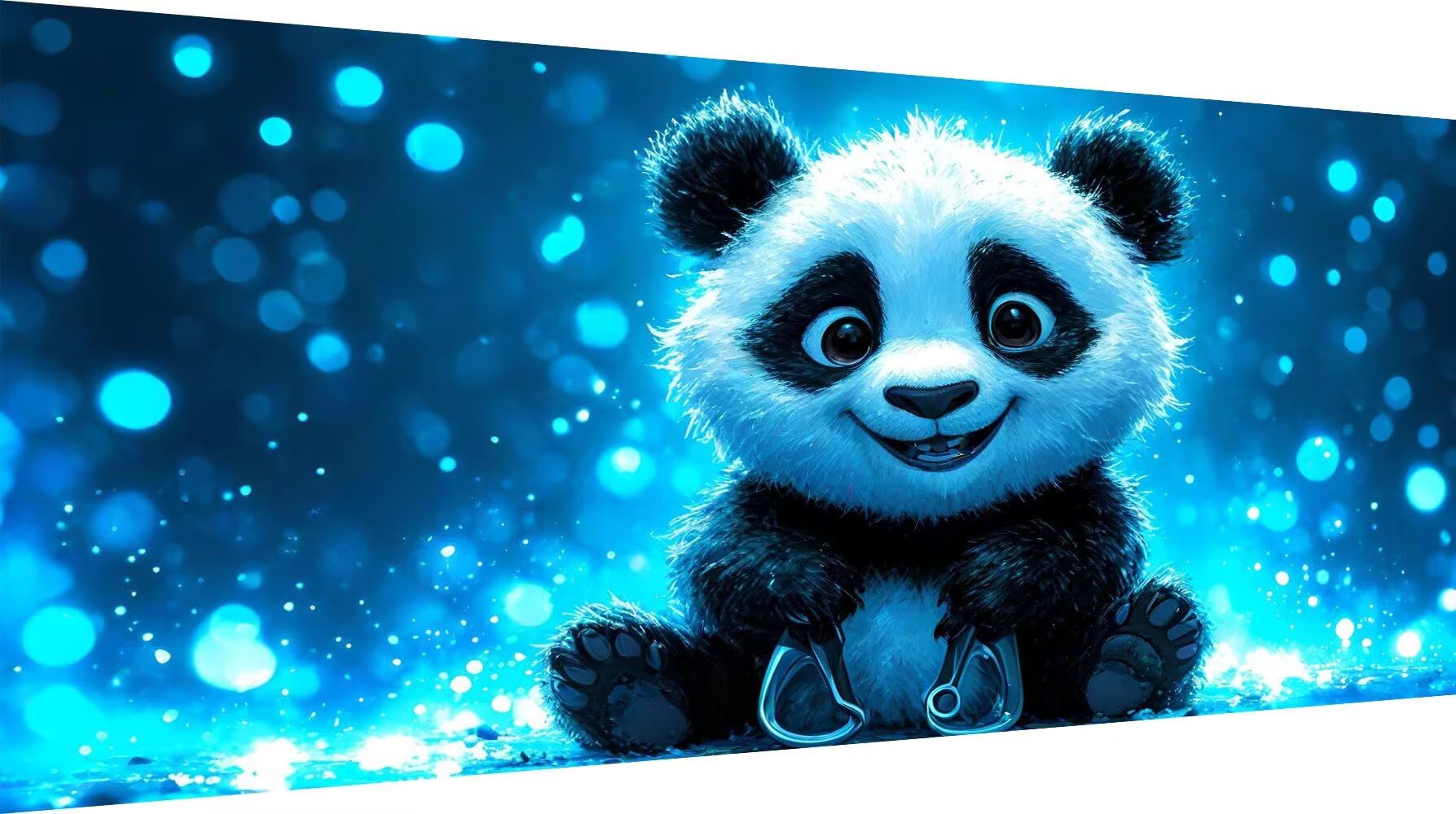 Diamond Painting Panda, obraz diamentowy 5D "zrób to sam", zestaw do produkcji mozaiki dla dzieci od 8 lat i dorosłych, do domu, wiosenna dekoracja ścienna, salon, prezent dla kobiet, 50 x 100 cm, W5