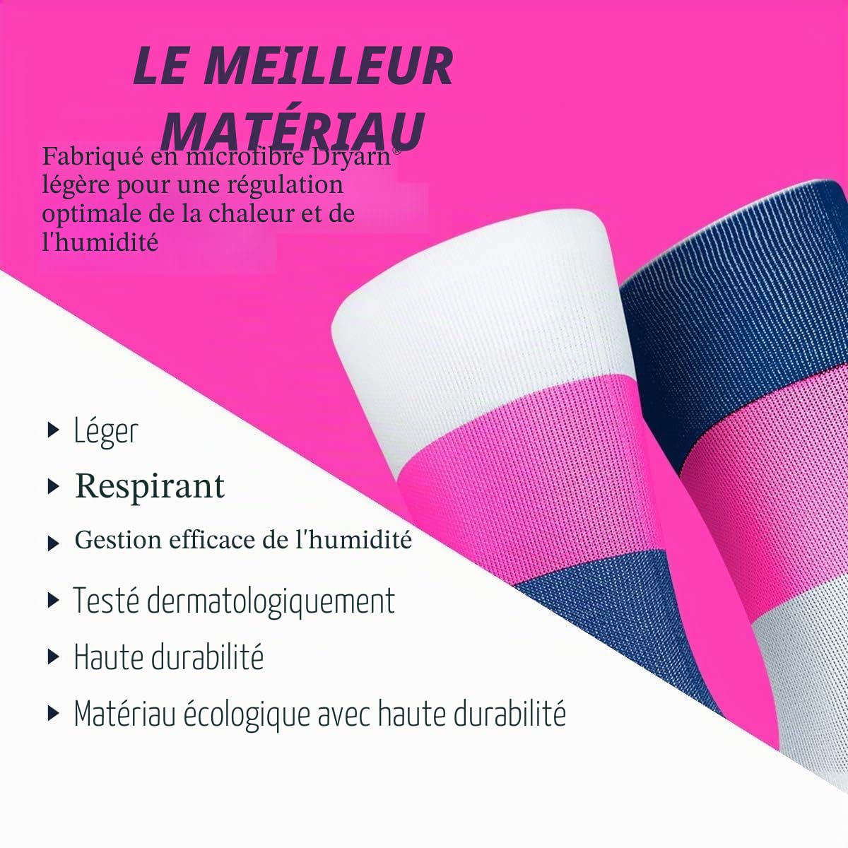 INCYLENCE - Chaussettes de compression Mirrored - pour le running/triathlon - hautes/légères/respirantes - protection contre les ampoules - 35-46