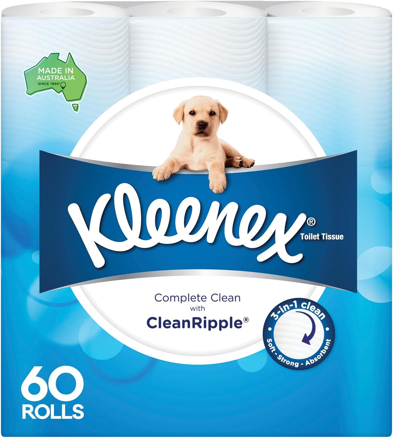 Kleenex Complete Clean Toilet Paper 60 Rolls : Amazon.com.au: Health ...