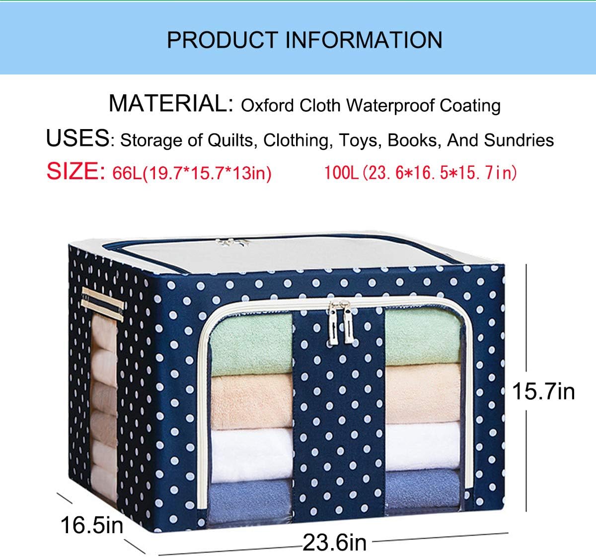 Under-Bed Storage (100L, blue)