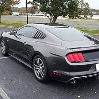 Vista 8 de Para 2015 2016 2017 2018 compatible con Ford Mustang GT V6 Ventilaciones Estilo Cuarto 1/4 Ventana Lateral Cubierta de la Cuchara