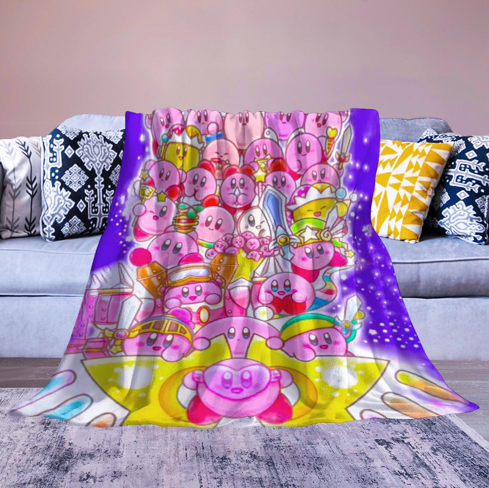 Cute Cartoon Blanket for Kids Girls Boys Adult Super Soft Flannel Throw Blanket for Decorating Room Sofa 50"x 60"