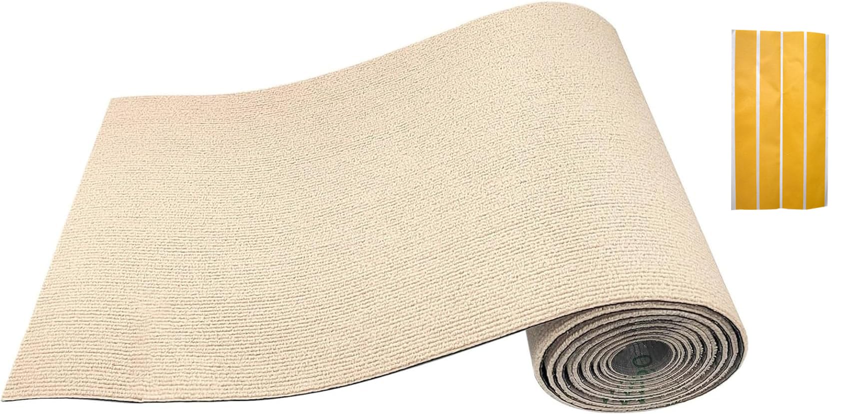 Tapis à griffer autocollant découpable pour chat, tapis de rechange pour arbre à chat, 200 x 40 cm (beige-1 pièce)