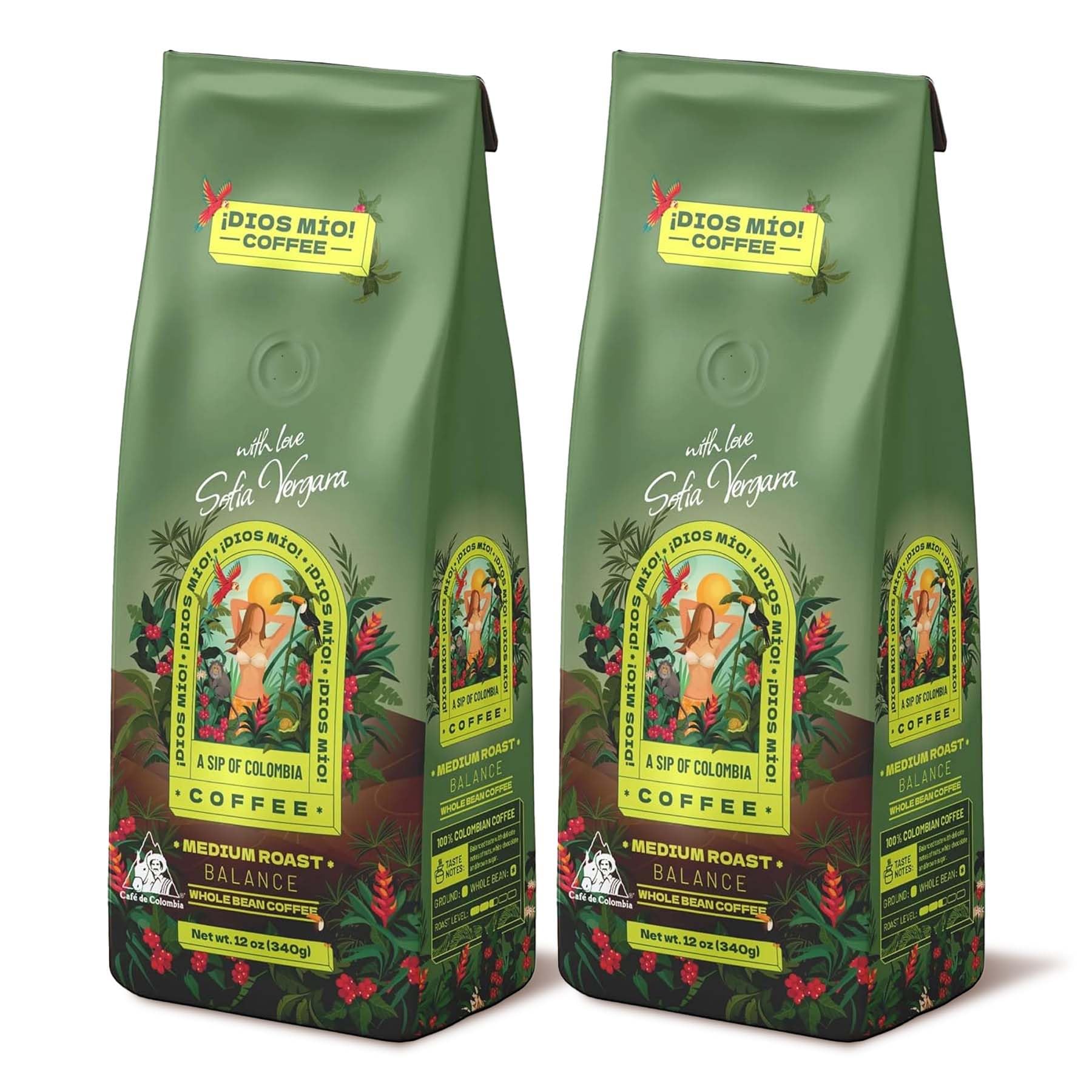 Amazon.com : Dios Mio Coffee by Sofia Vergara, Medium Roast, Whole