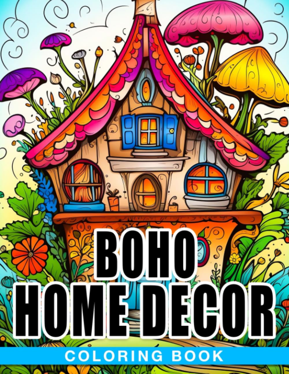 Boho Home Decor: Explore the World of Minimalist Boho Home Decor Through Coloring - For Imaginative Kids Ages 6-9