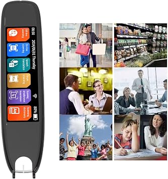 Translation Scanning Pen, Reading Pen for Dyslexia, Scan Reader Pen Text to Speech Device Translator Pen, 142 Languages, 3.7in Photo Translation OCR Pen Scanner for Students Adults