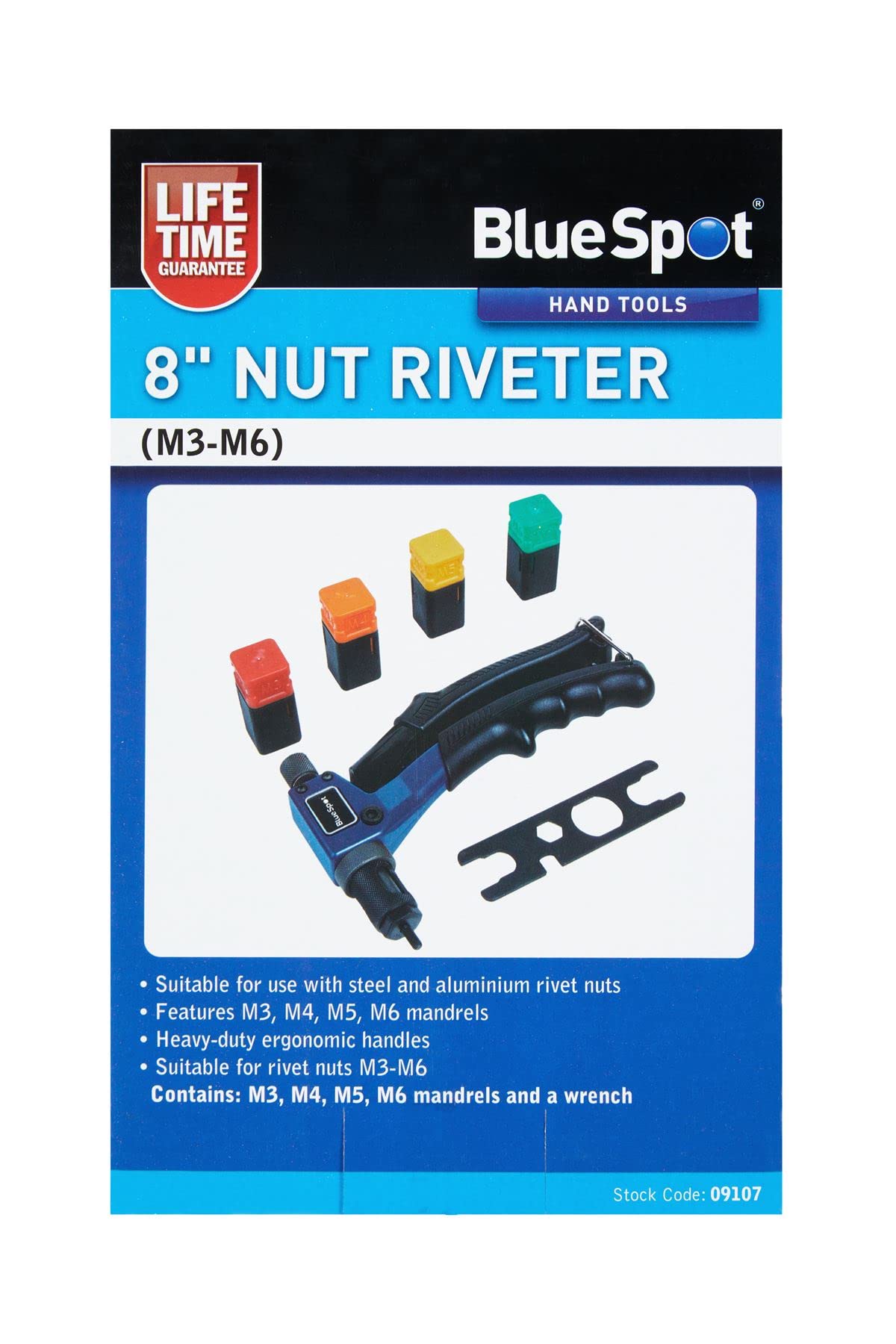 Blue Spot Tools - 8"" Nut Riveter (M3-M6)