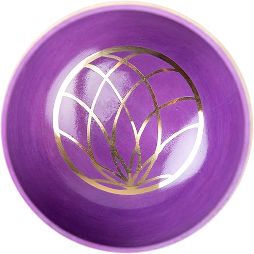Miniatura 45 de HIMALAYAN BAZAAR - Juego de cuencos tibetanos de 4 pulgadas, fácil de tocar, auténtico, hecho a mano para meditación, sonido de 7 chakras, curación