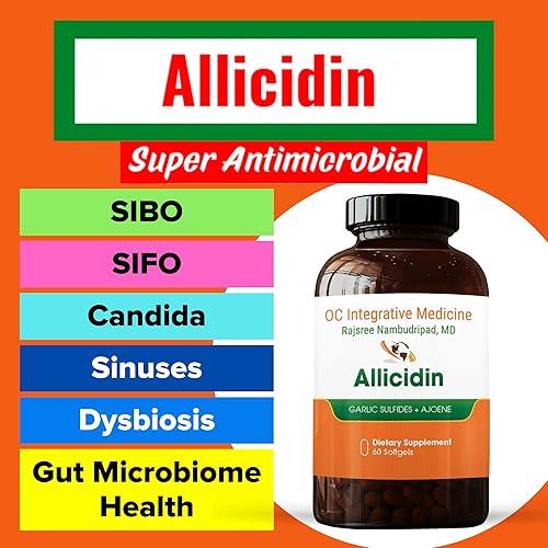 Miniatura 7 de Paquete de hierbas de Dr. Rajsree, aceite de orégano, 60 cápsulas blandas, alicidina, 60 cápsulas blandas y berberina Pro, 90 cápsulas