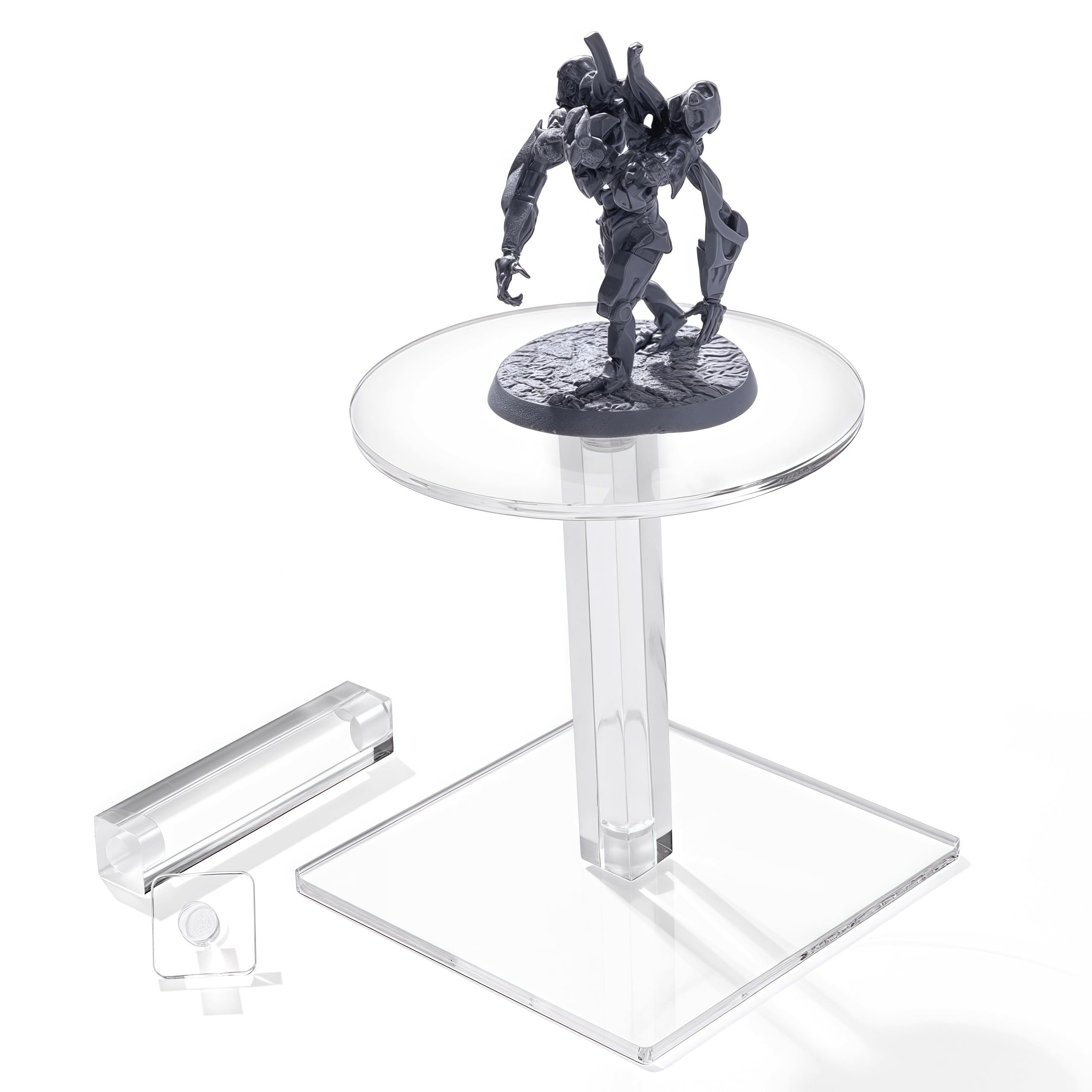 Kalami Flying Miniatures Combat Riser for DND with 4” Acrylic Base Flight Stand Terrain Perfect for Dungeon and Dragons, Warhammer, D&D 5e and Tabletop TTRPGs