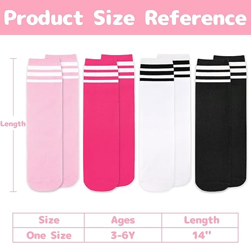 Miniatura 6 de Olreco Paquete de 4 calcetines de fútbol para niños, calcetines de fútbol para jóvenes, calcetines de fútbol para niños y niñas, calcetines de