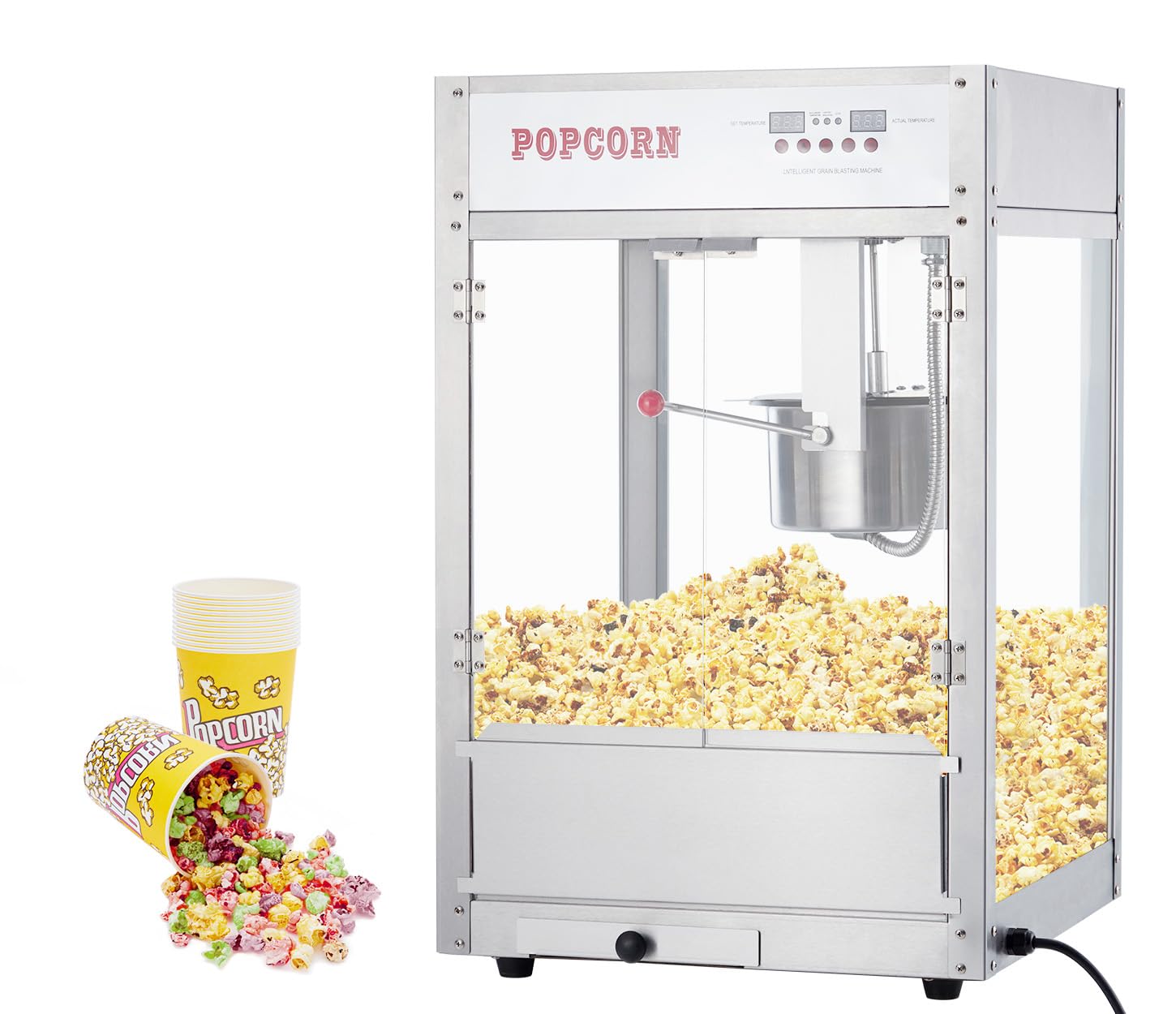 Amazon | 12オンス 大型ポップコーンマシン 映画の夜用 業務用