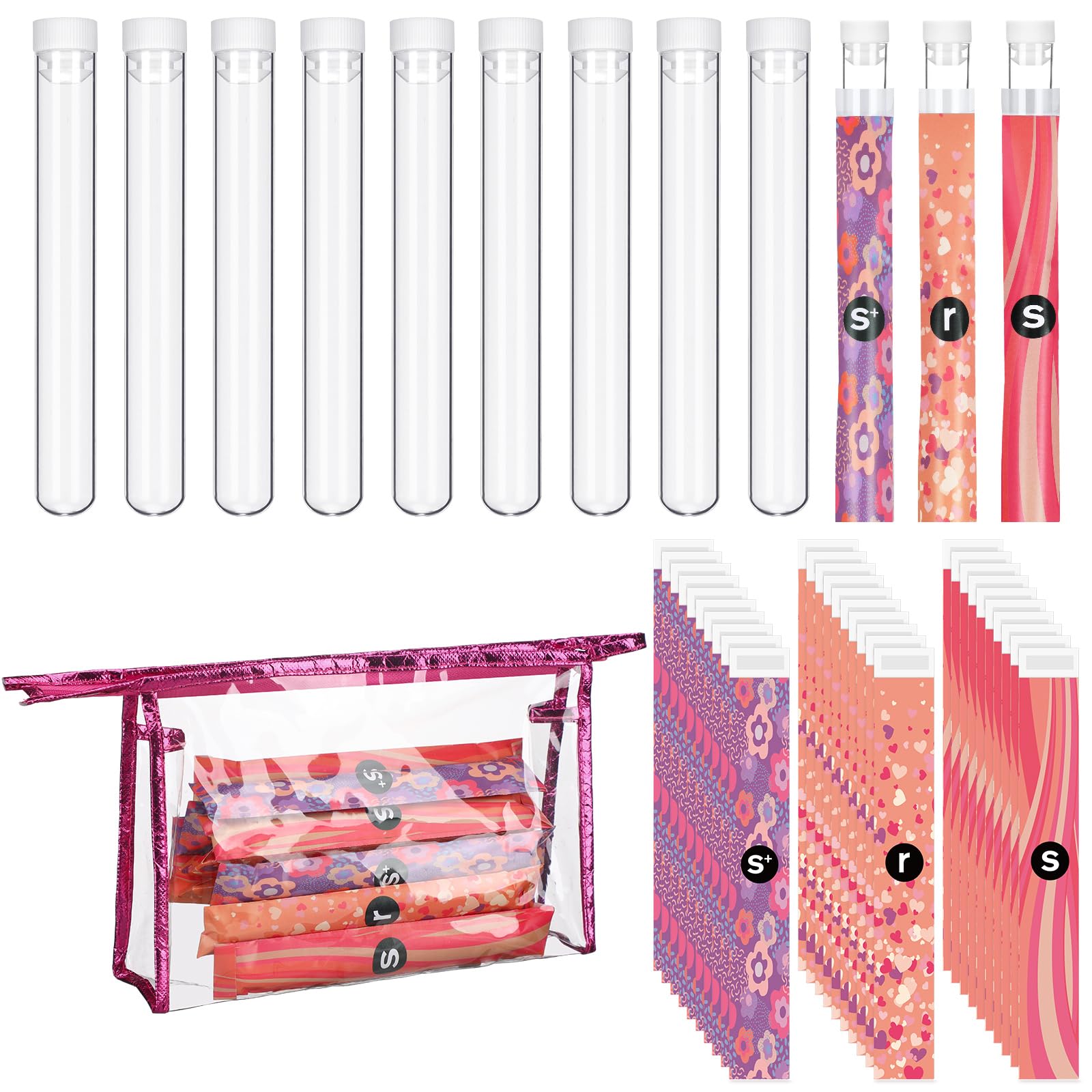 Foldtier 39 Pcs Plastic Travel Tubes for Women, Stylish Style