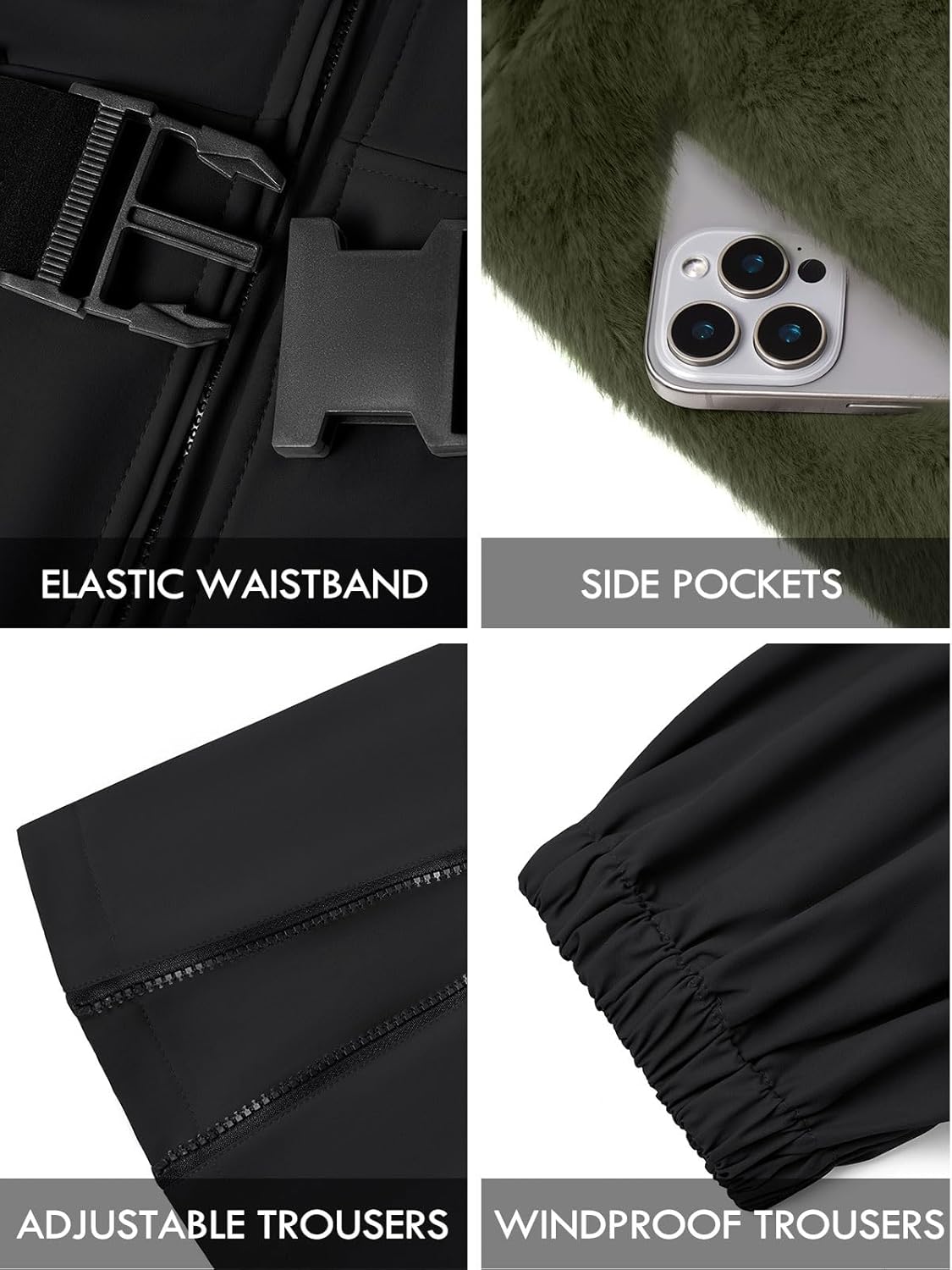 Yousify Womens Snow Suits One Piece Ski Suit Faux Fur Collar Jumpsuit Windproof Winter Warm Ski Outfits for Snowboarding - Image 6