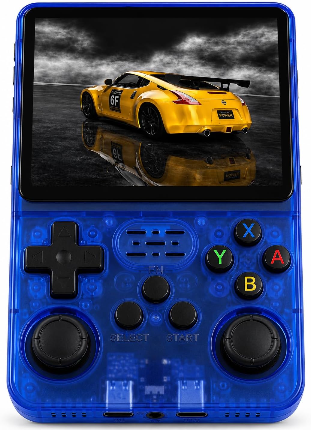 Premium 4 inch Portable Retro Gaming Console - 20,000 Games, Handheld Arcade System, Classic Vertical Design, Screen Supports Multiple Classic Game Formats (Blue)