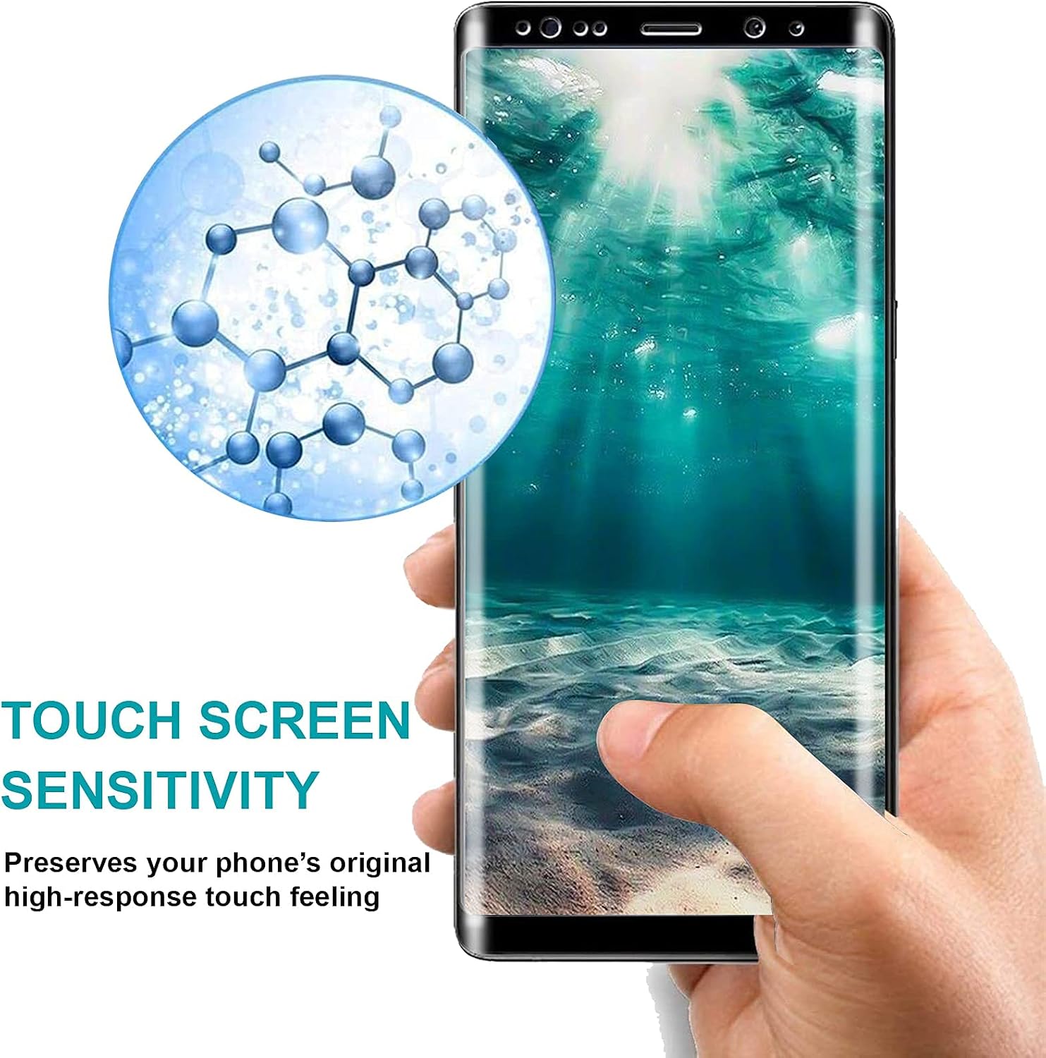 letosan Galaxy S9 Screen Protector,(2-Pack) Tempered Glass Screen Protector [Force Resistant up to 11 pounds] [Full Screen Coverage] [Case Friendly] for Samsung S9(Released in 2018)